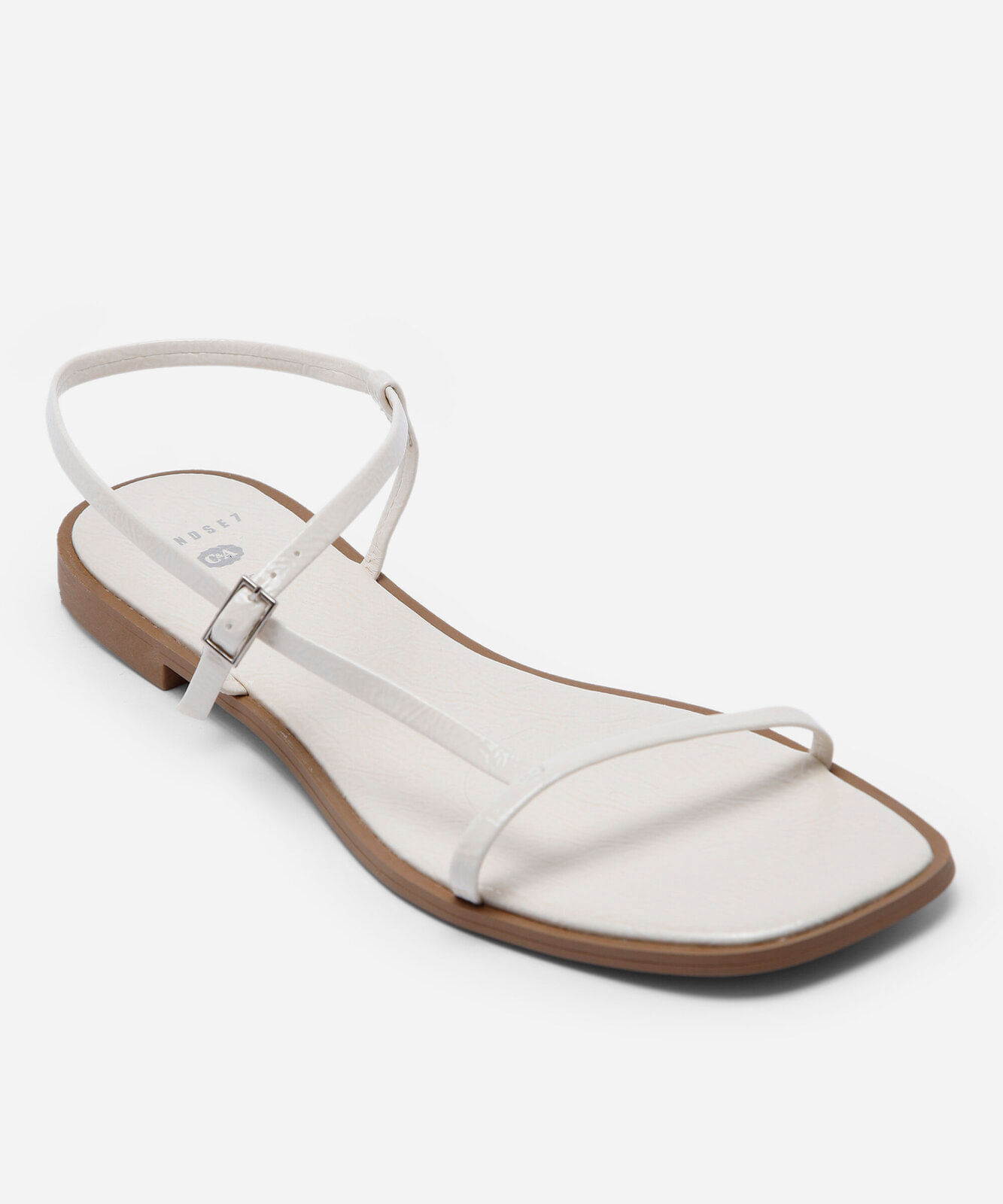 rasteirinha tira fina mindse7 off white