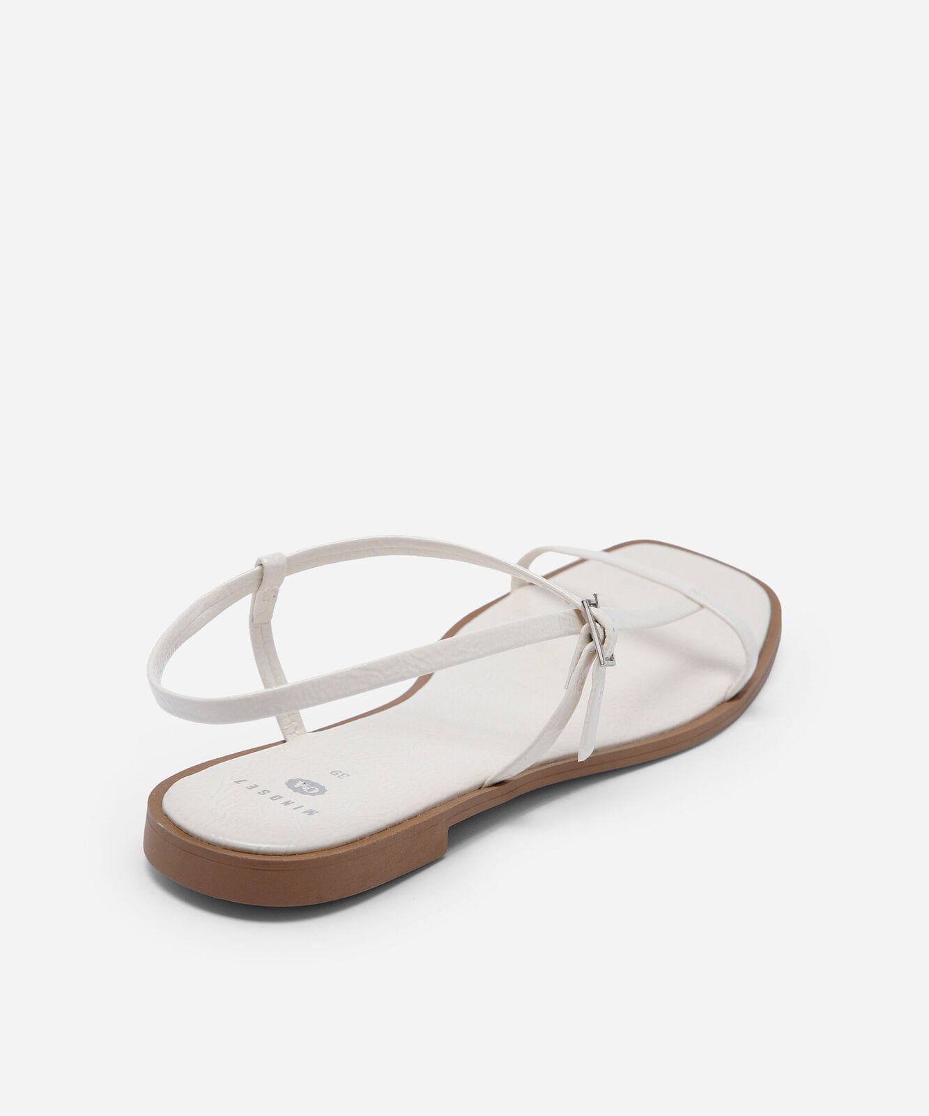 rasteirinha tira fina mindse7 off white