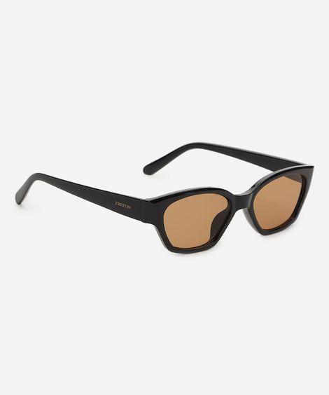óculos de sol feminino gatinho de acetato triton preto