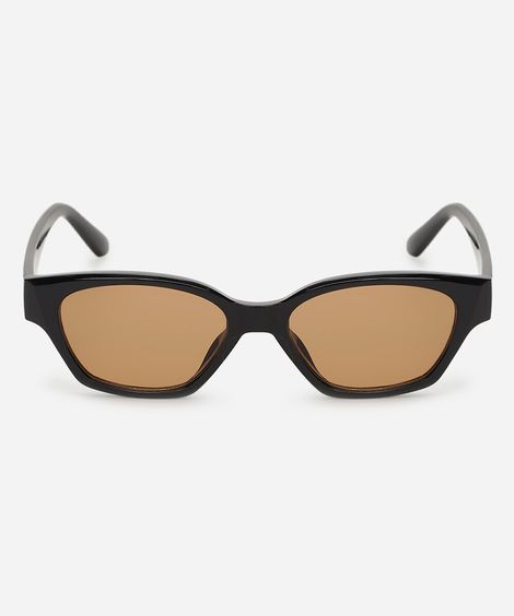 óculos de sol feminino gatinho de acetato triton preto