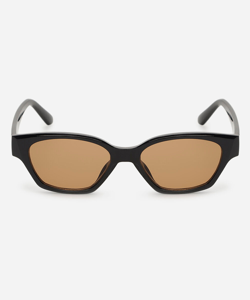 óculos de sol feminino gatinho de acetato triton preto