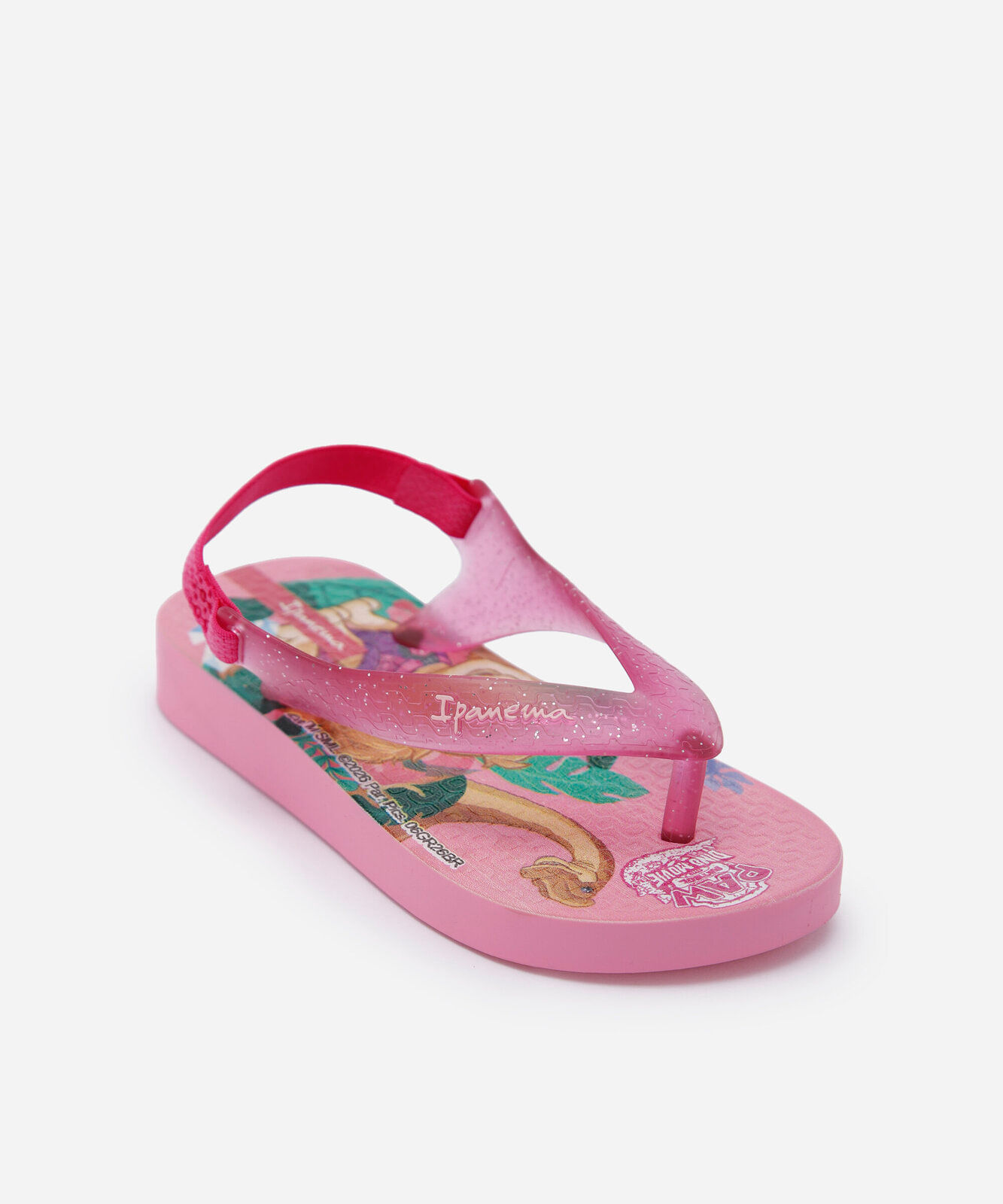 chinelo infantil ipanema com elástico patrulha canina rosa