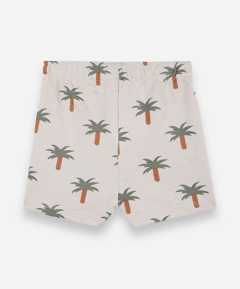 kit de 2 shorts infantil de moletom cós elástico colorido