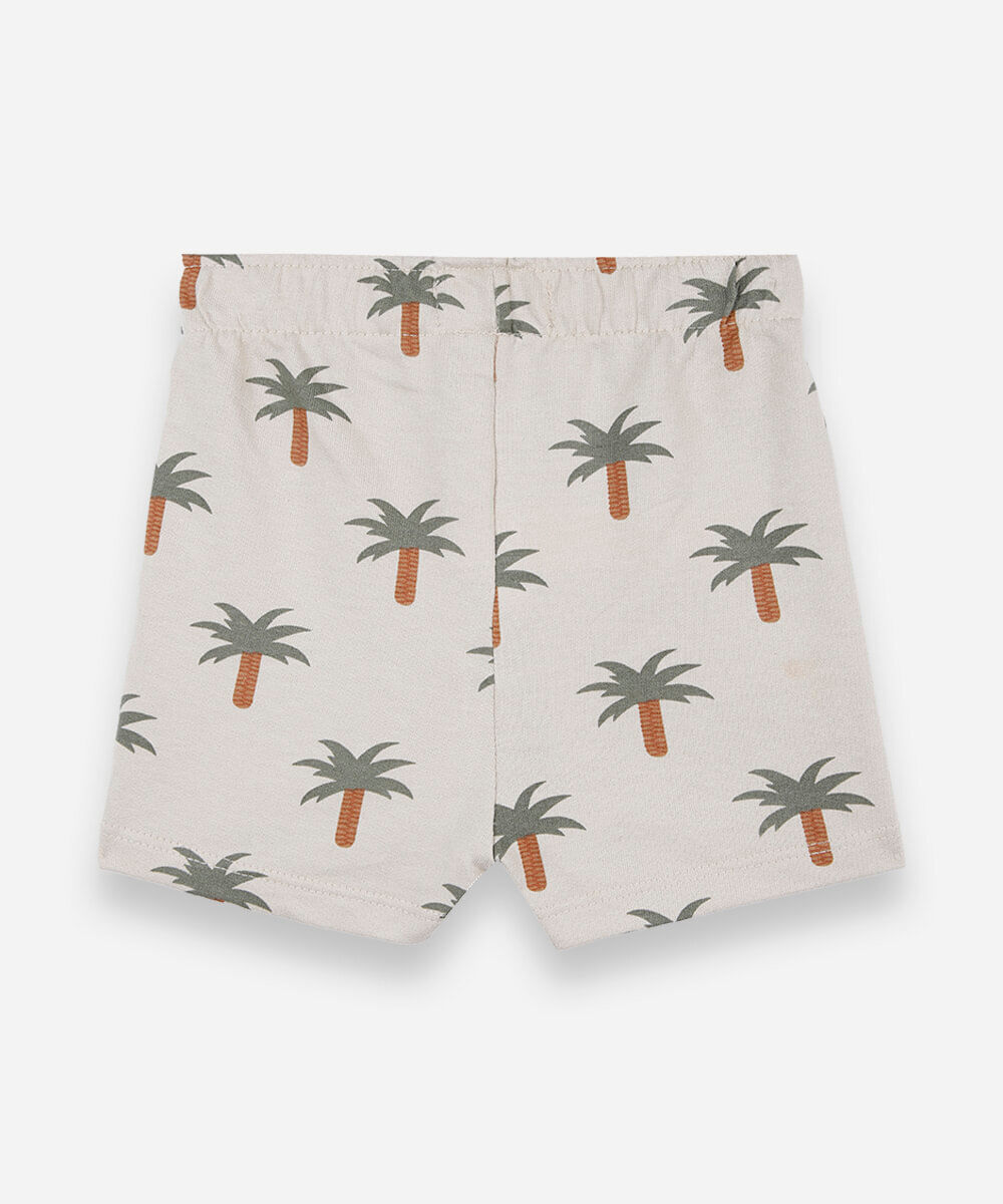 kit de 2 shorts infantil de moletom cós elástico colorido