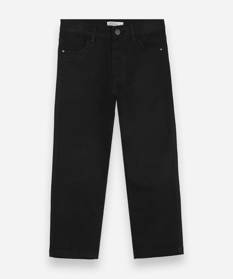 calça skinny infantil de sarja preta