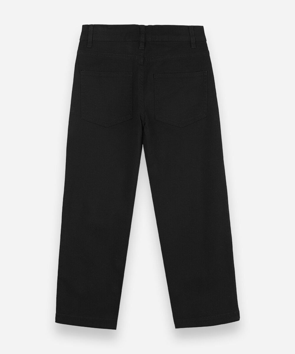 calça skinny infantil de sarja preta