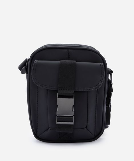 bolsa shoulder bag pu com bolso preta