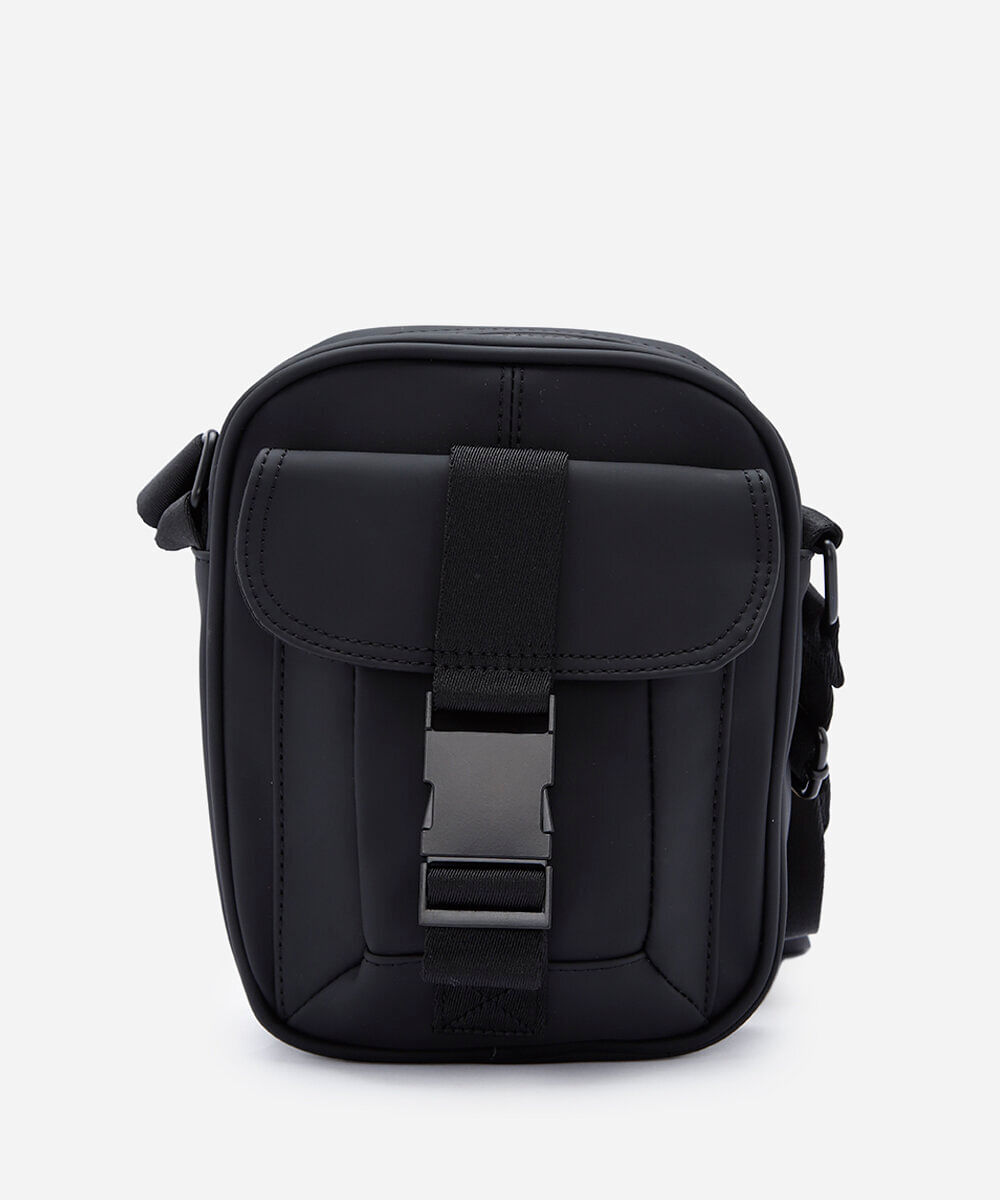 bolsa shoulder bag pu com bolso preta