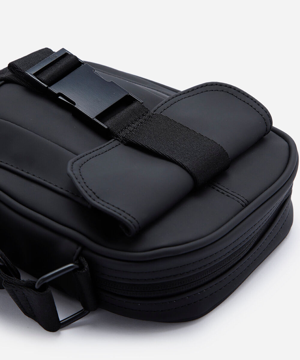 bolsa shoulder bag pu com bolso preta