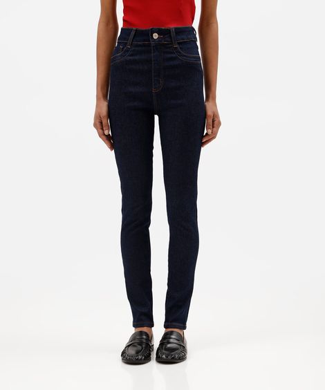 calça skinny feminina jeans levanta bumbum sawary azul