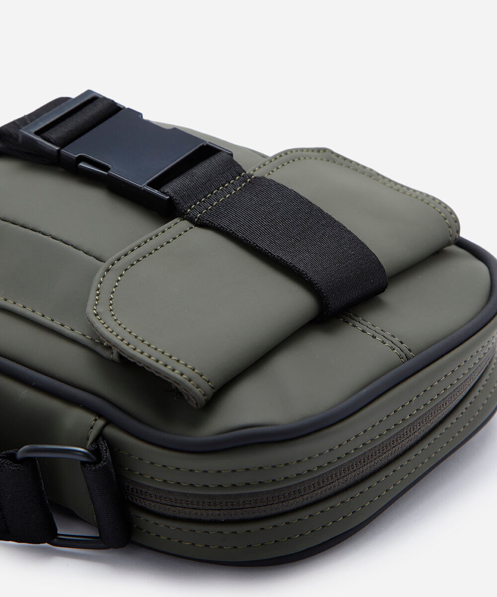 bolsa shoulder bag pu com bolso verde