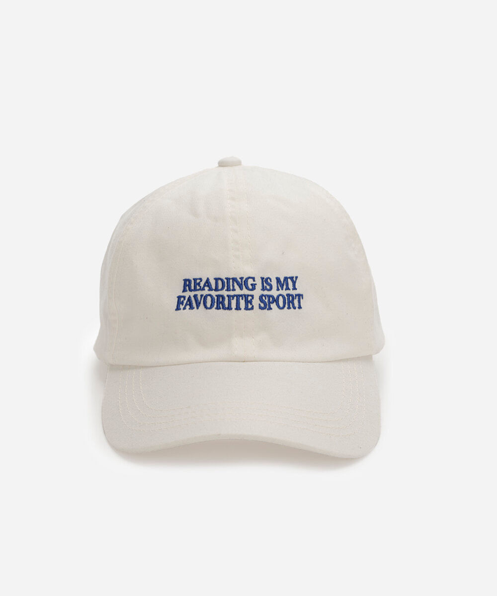 boné de sarja com bordado mindset off white