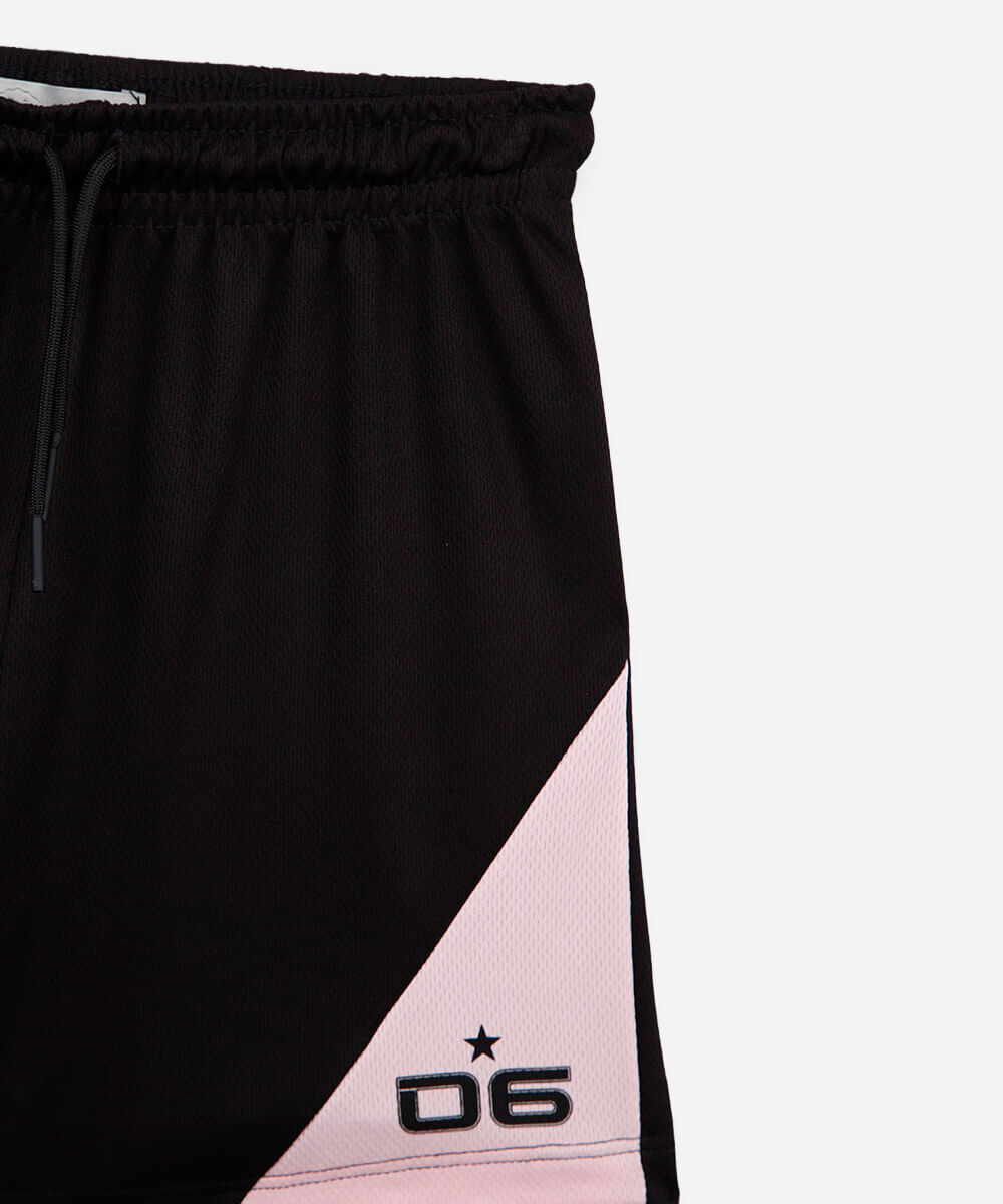 conjunto curto infantil esportivo rosa
