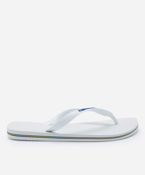 chinelo feminino havaianas brasil branco