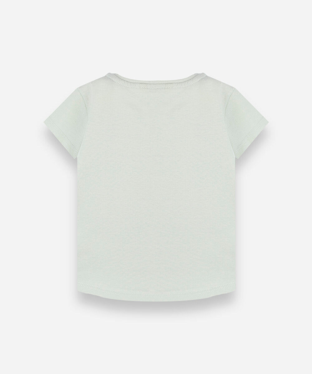 camiseta infantil manga curta capivaras verde