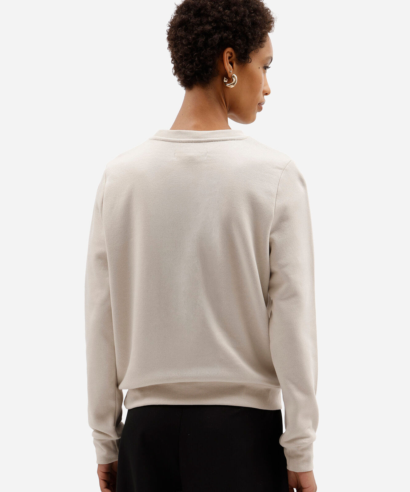 blusa feminina de moletom manga raglan cinza