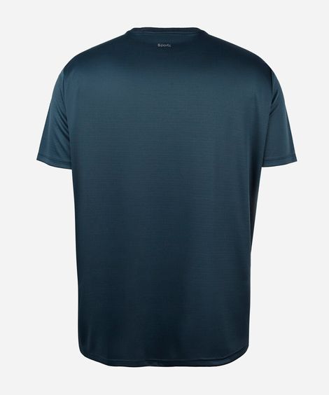 camiseta masculina esportiva plus size azul