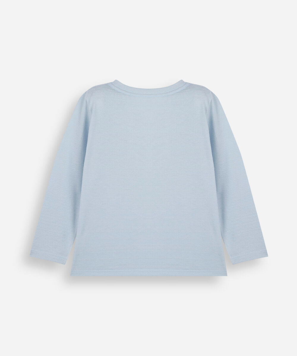 camiseta infantil com algodão manga longa homem aranha azul