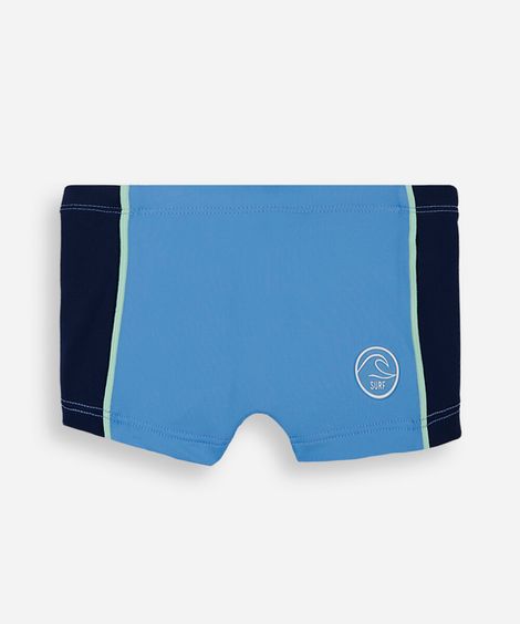 sunga boxer infantil com recorte azul