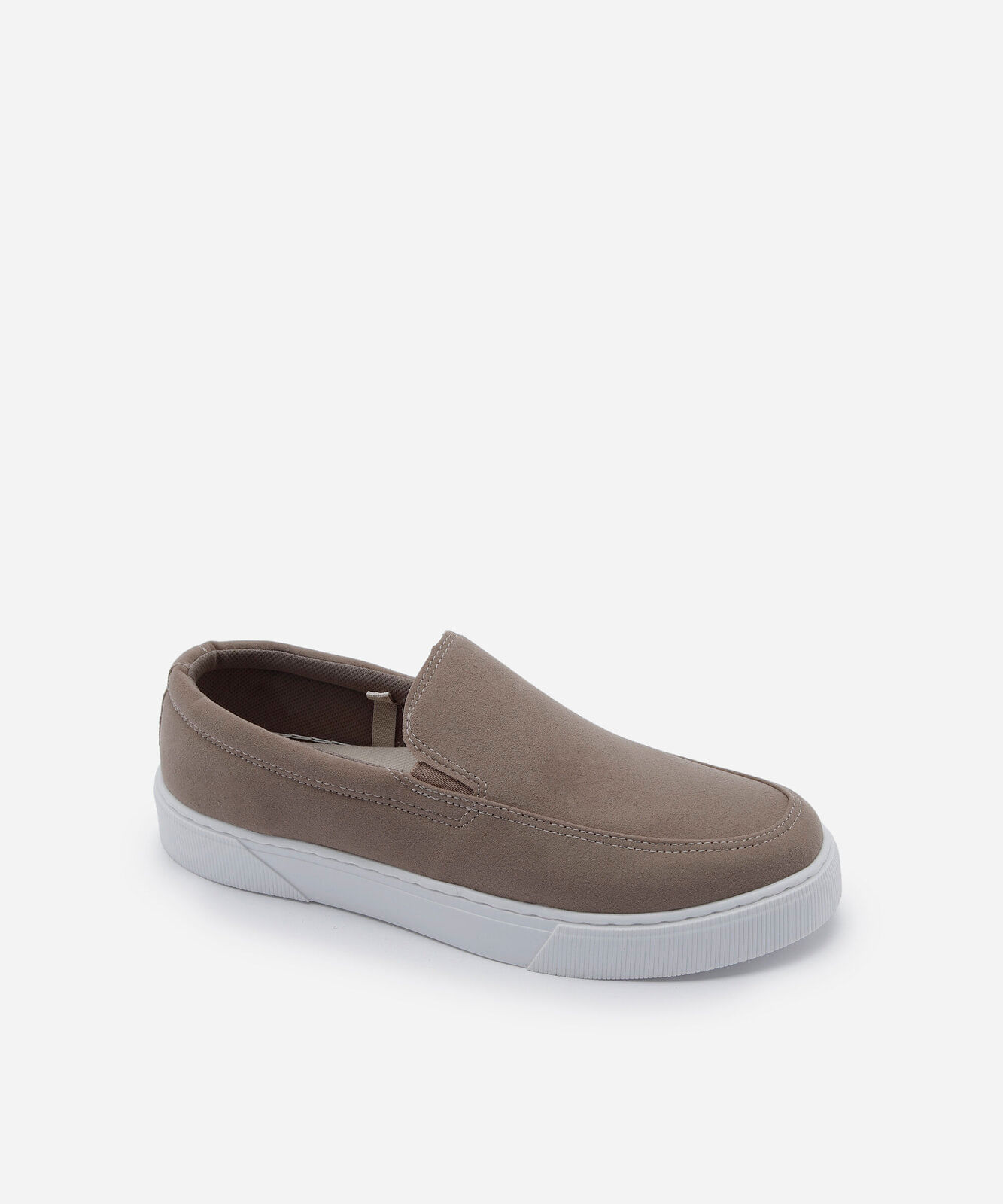 tênis slip on texturizado bege