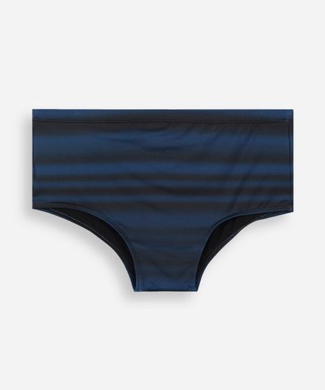 sunga masculina tradicional estampada azul