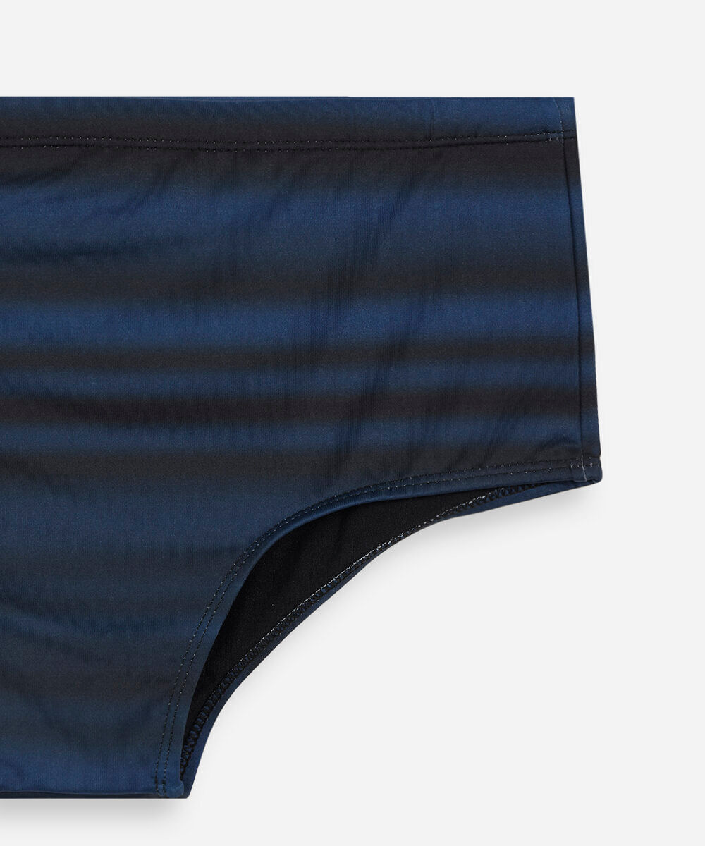 sunga masculina tradicional estampada azul