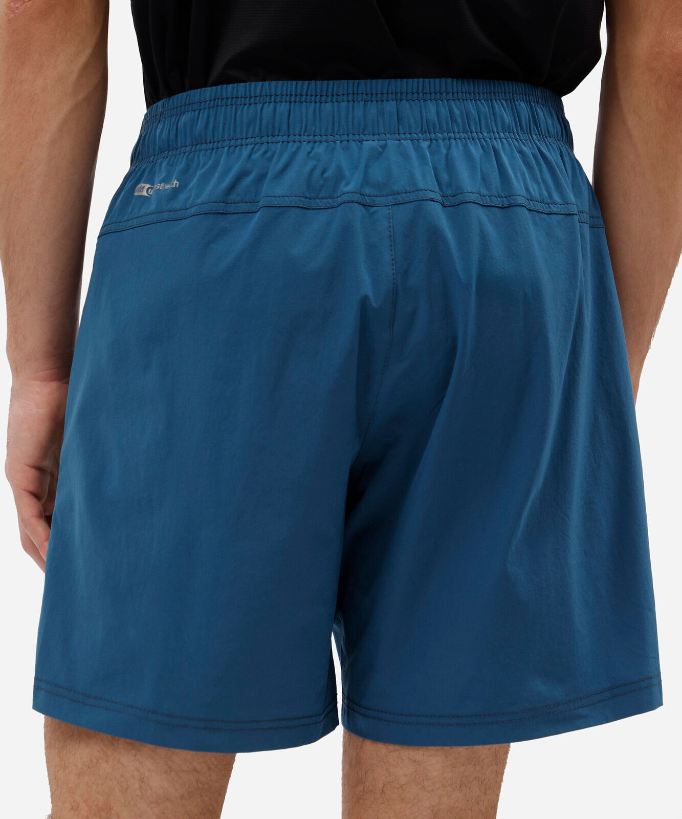 short masculino esportivo de poliamida azul