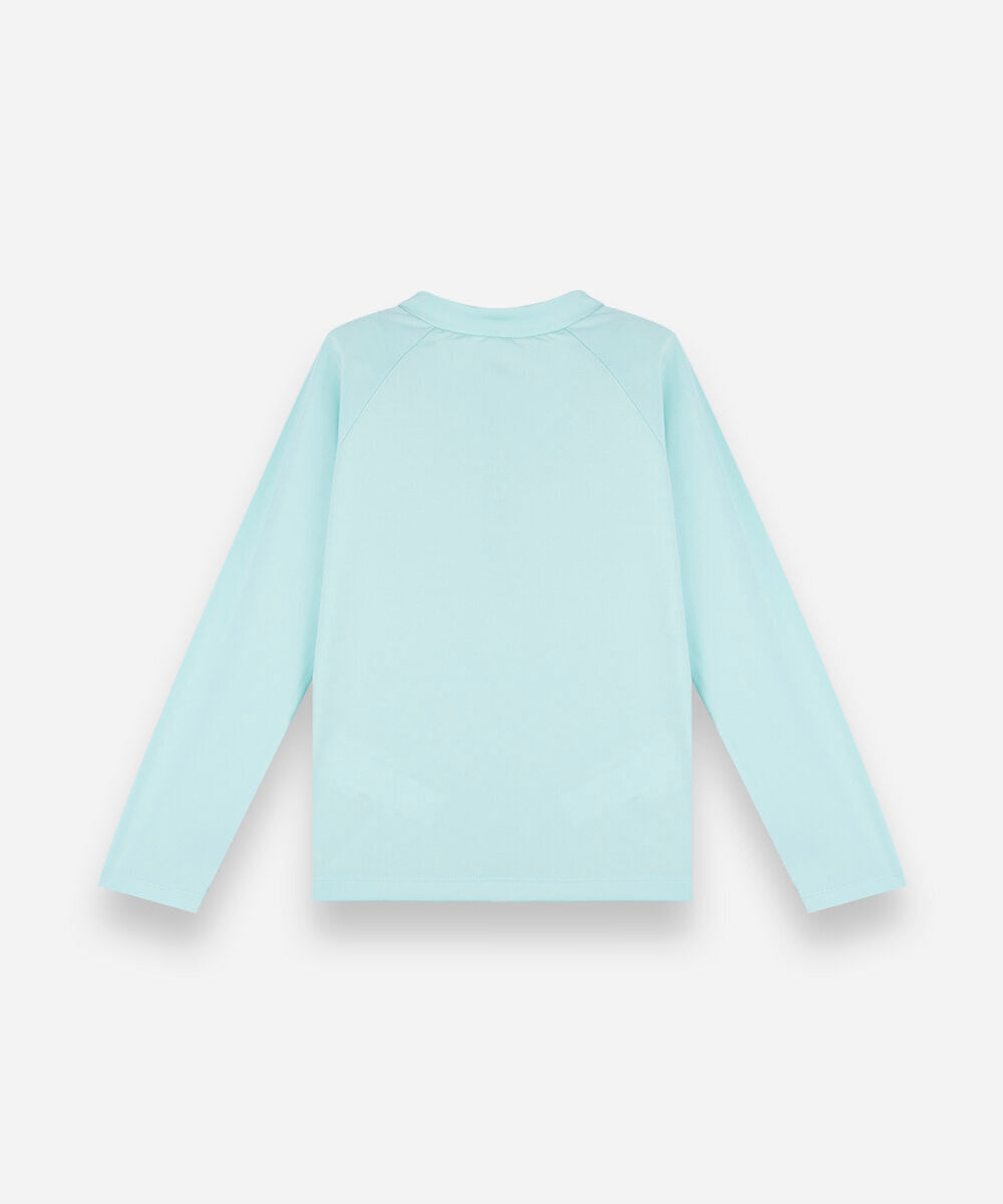 camiseta de praia infantil manga longa capivara com scrunchie verde