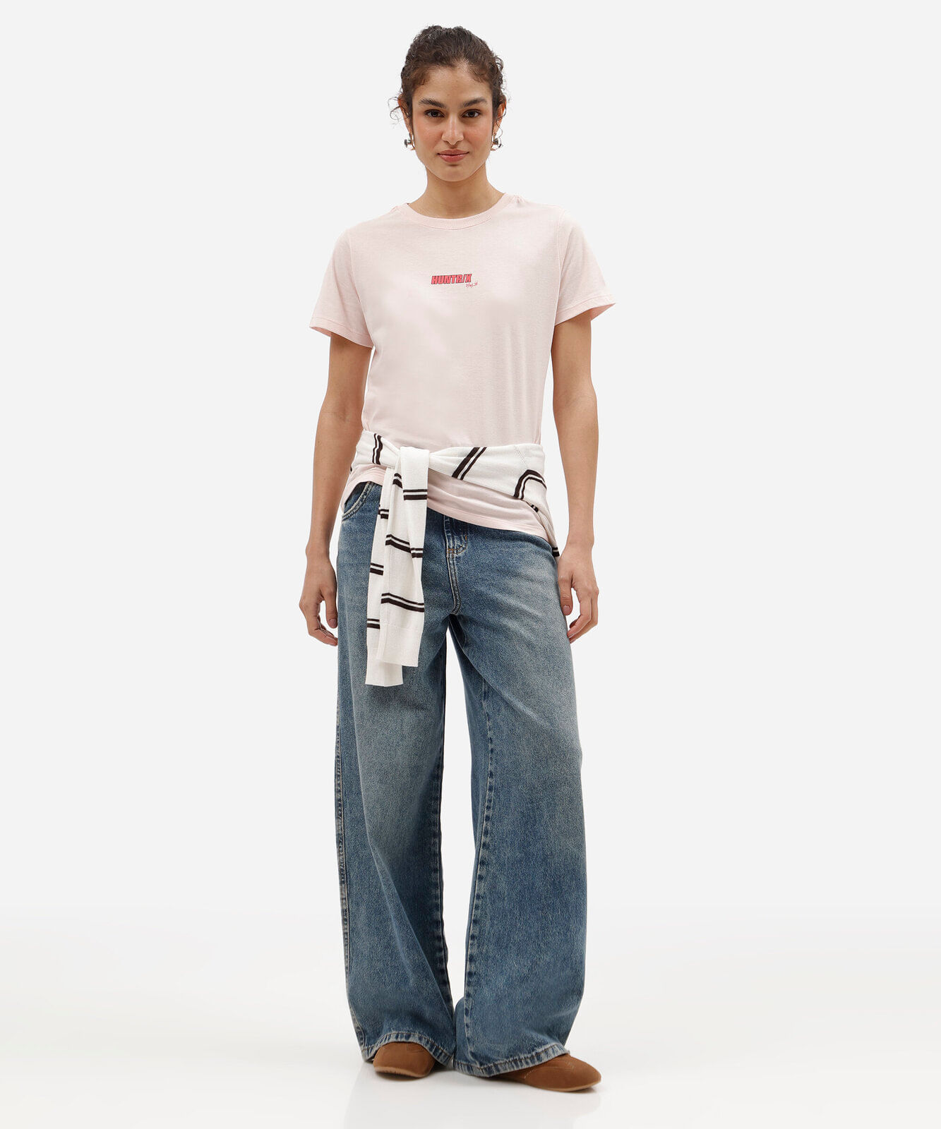 camiseta feminina de algodão manga curta guerreiras do kpop rosa