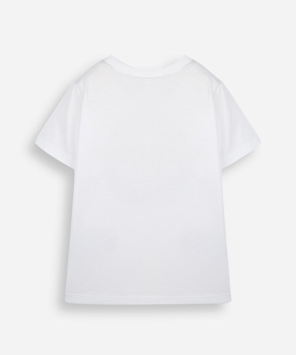 camiseta infantil de algodão manga curta hot wheels com brinde off white