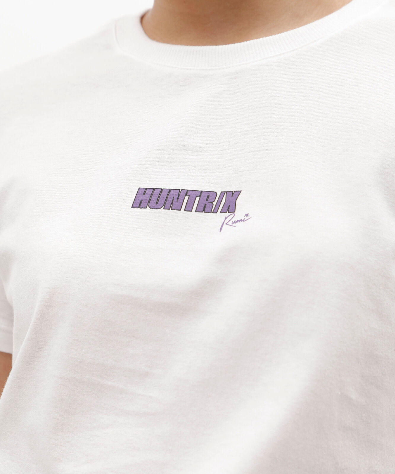 camiseta feminina de algodão manga curta guerreiras do kpop off white