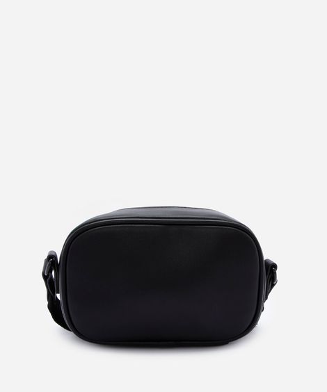 bolsa shoulder bag masculina retangular de pu preta