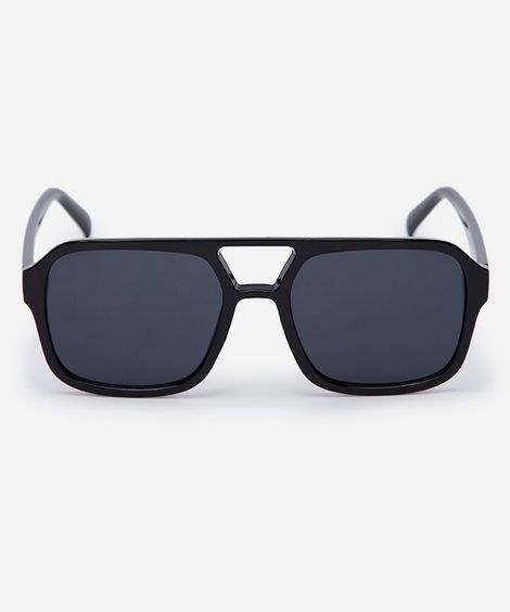 óculos de sol feminino quadrado de acetato triton preto