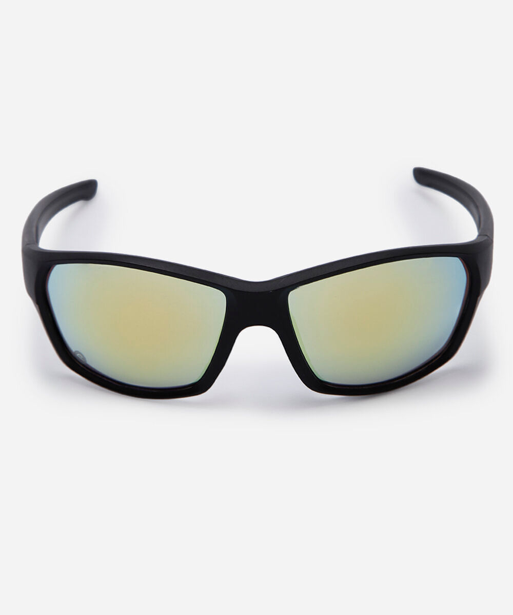 óculos de sol unissex esportivo de acetato preto