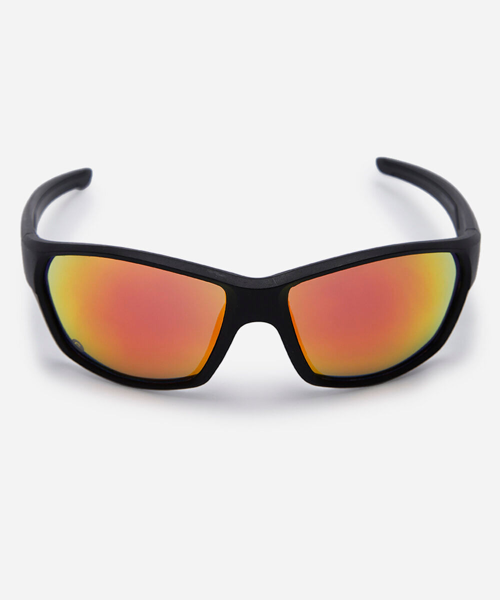 óculos de sol unissex esportivo de acetato preto