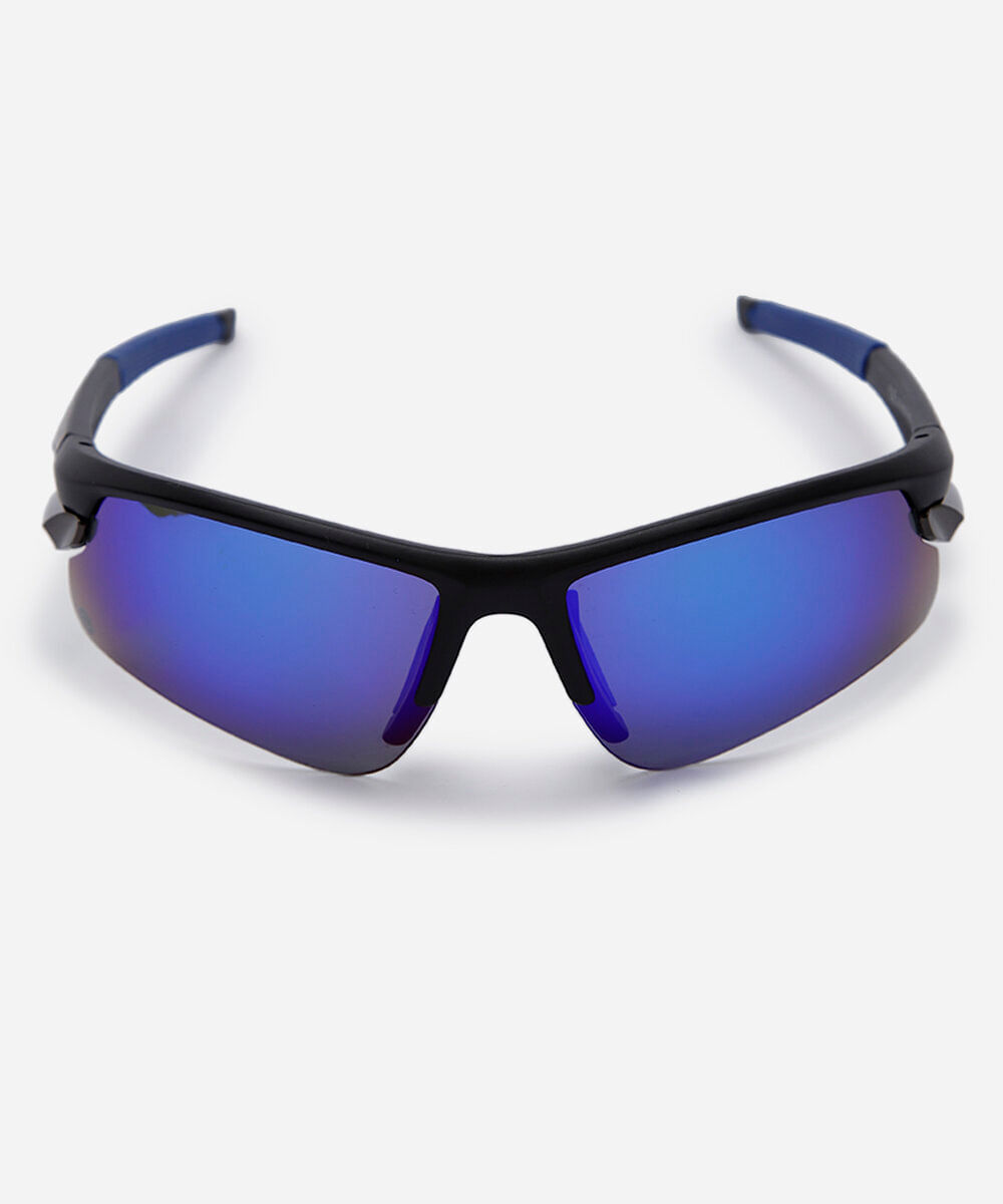 óculos de sol unissex esportivo de acetato preto