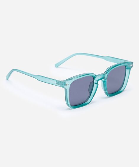 óculos de sol unissex quadrado de acetato triton verde