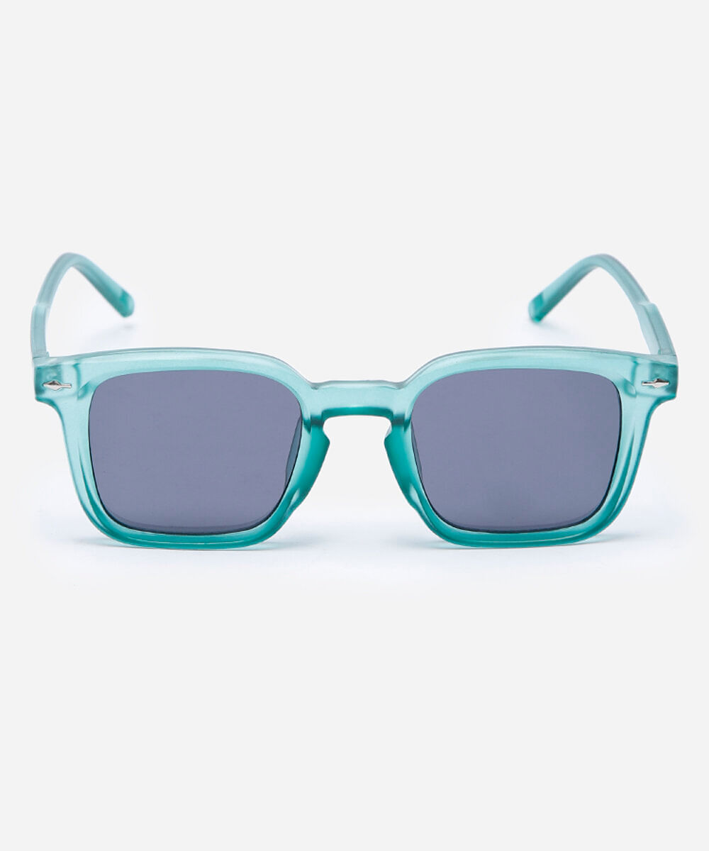 óculos de sol unissex quadrado de acetato triton verde