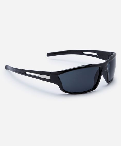 óculos de sol esportivo masculino de acetato preto