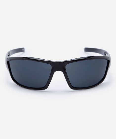 óculos de sol esportivo masculino de acetato preto