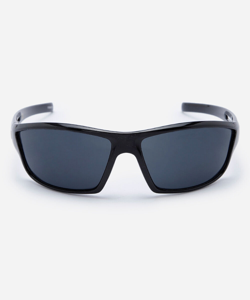 óculos de sol esportivo masculino de acetato preto