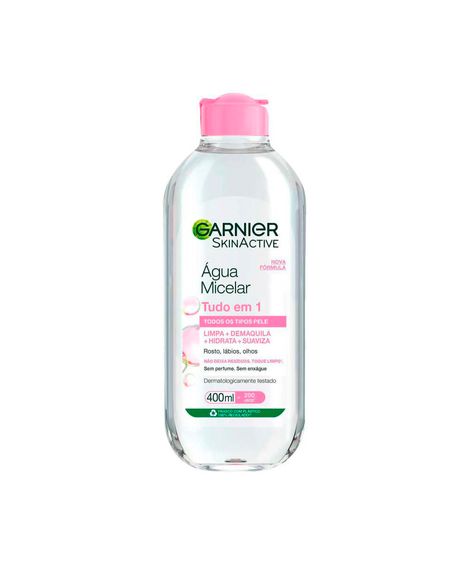 Água Micellar Garnier SkinActive Tudo em 1 Pink - 400ml Único