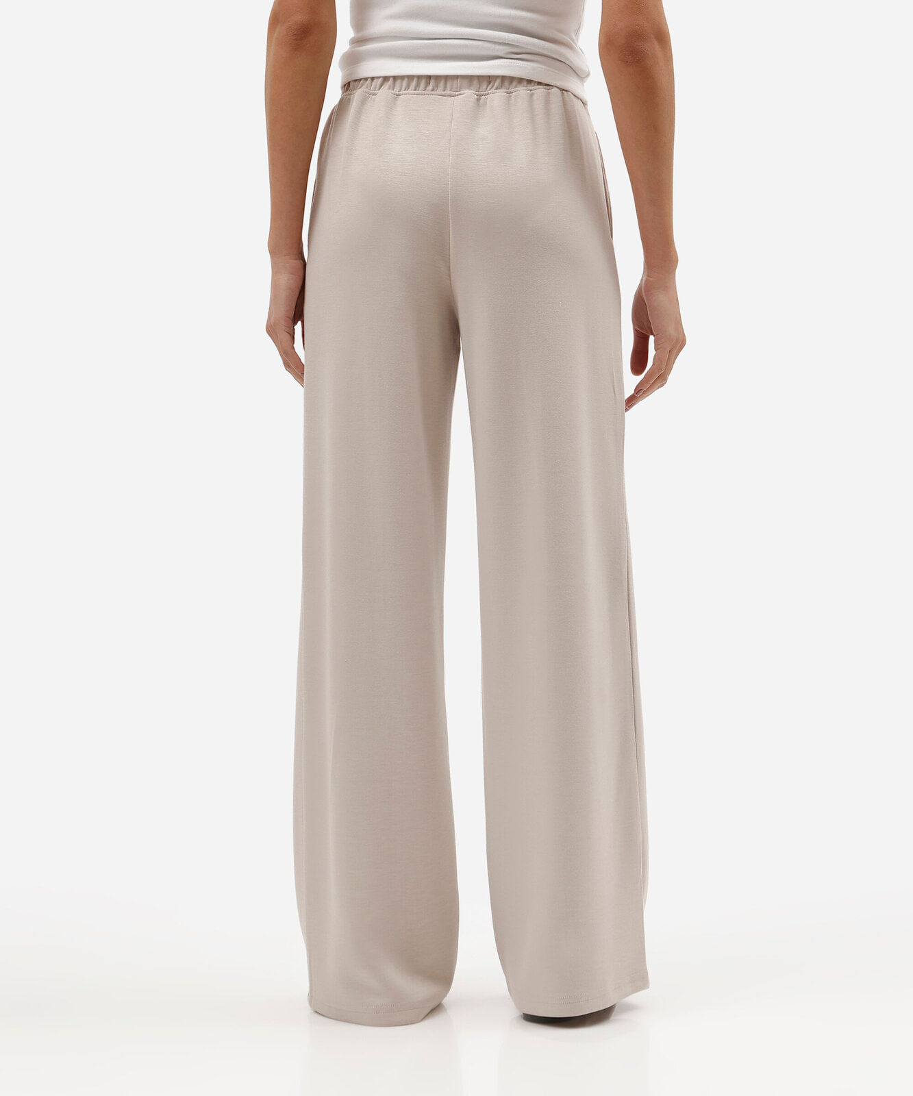 calça jogger básica feminina com nervura cinza