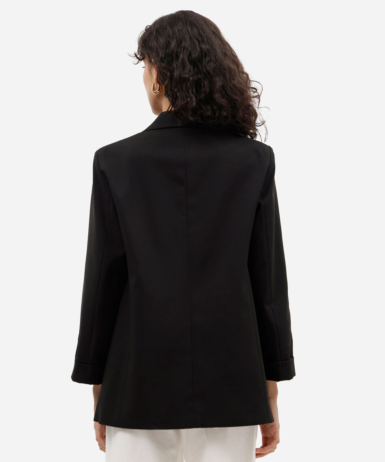 blazer de alfaiataria feminino com martingale preto