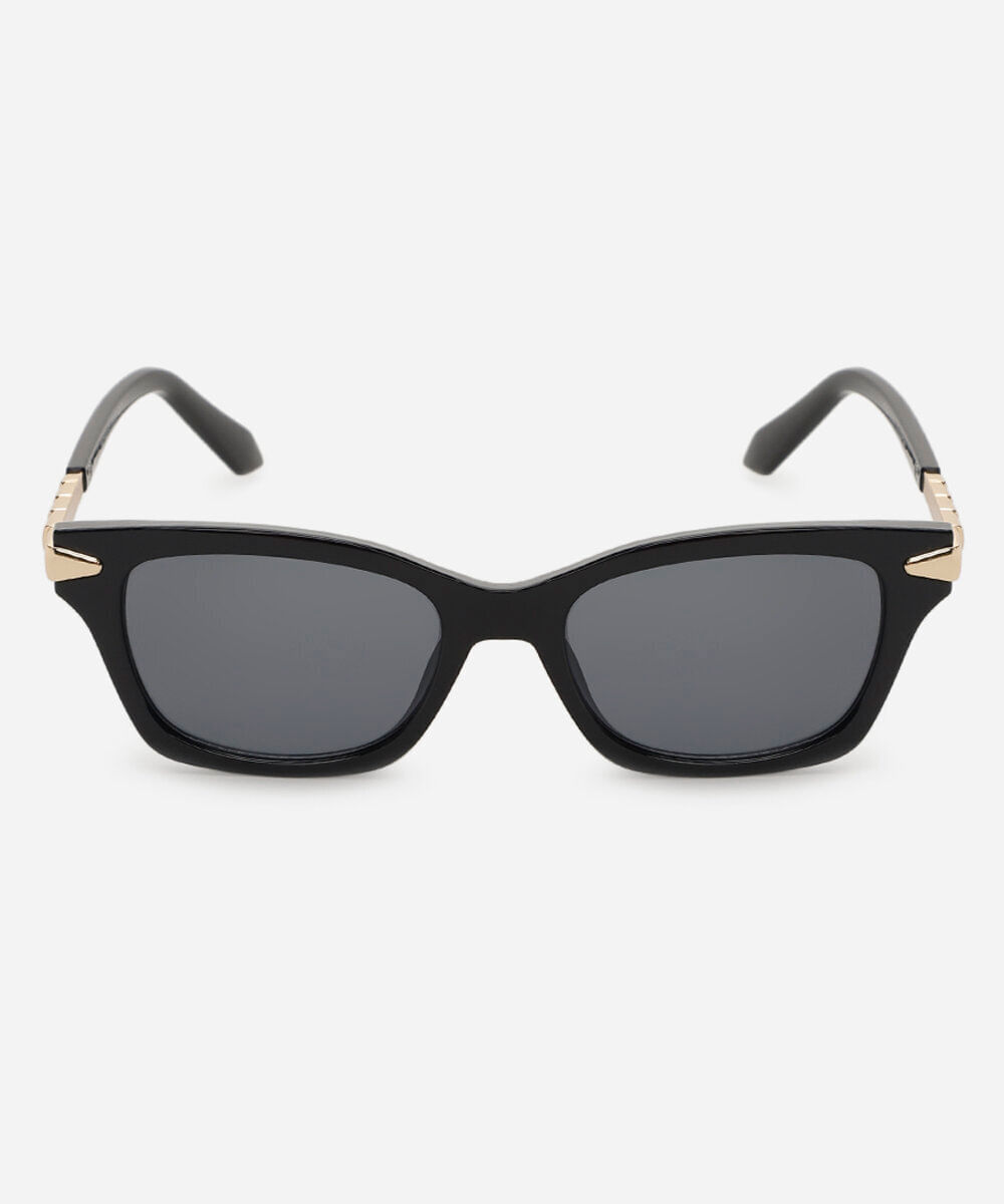 óculos de sol feminino quadrado de acetato triton preto