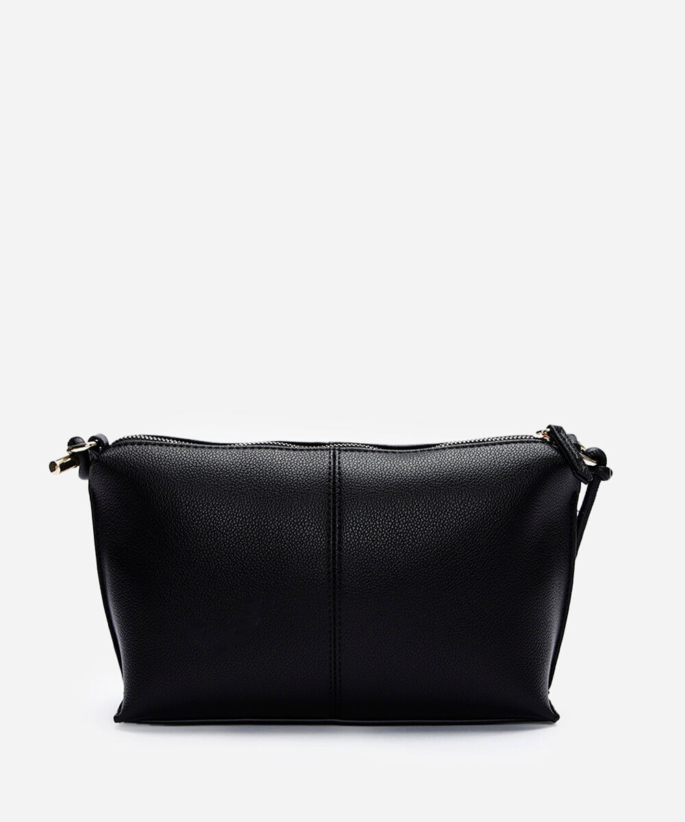 bolsa crossbody alça dupla preta