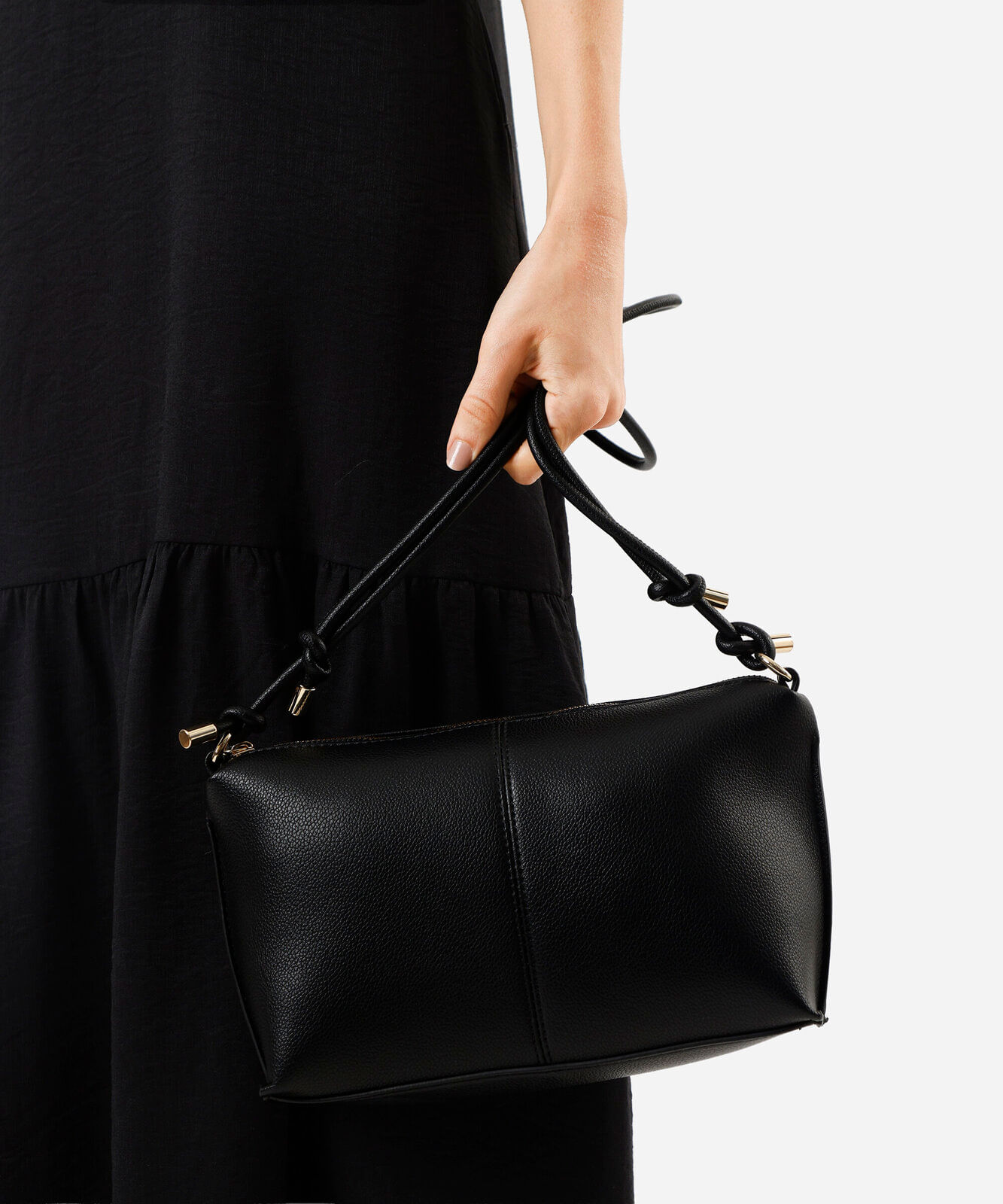 bolsa crossbody alça dupla preta