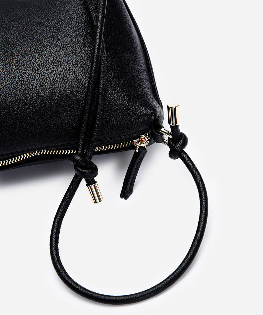 bolsa crossbody alça dupla preta