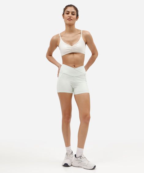 bermuda biker feminina esportiva verde