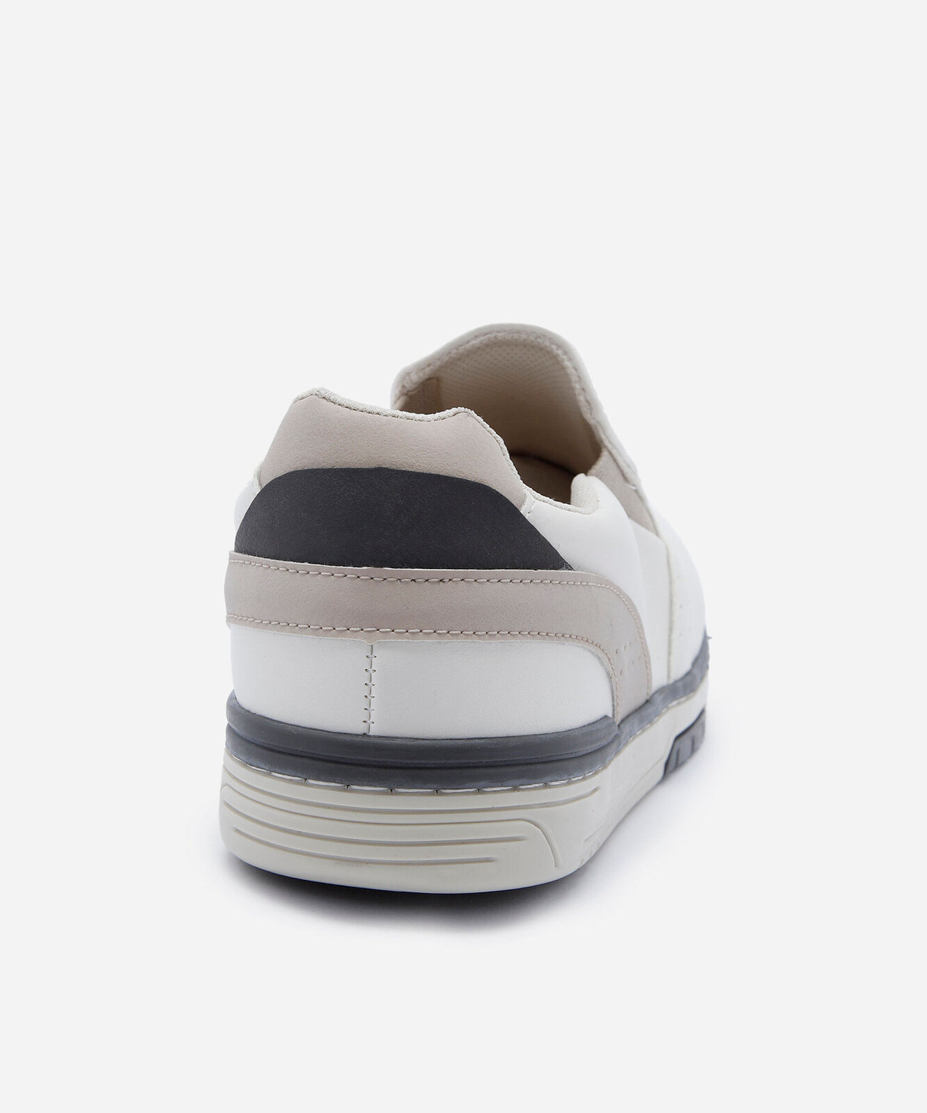 tênis slip on casual masculino off white